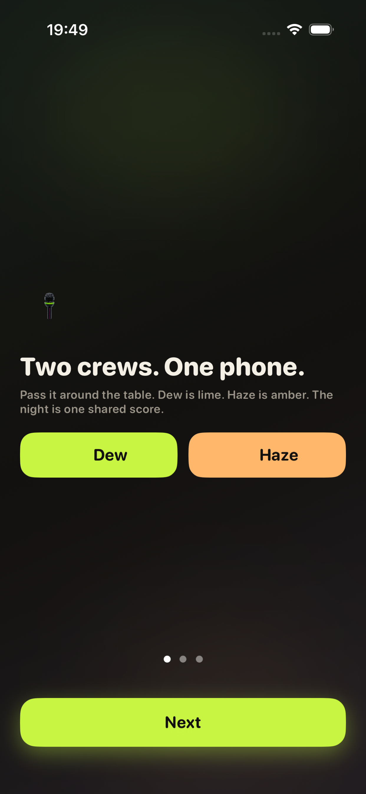 Opening tour: two crews, one phone
